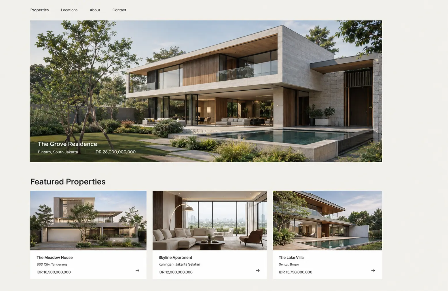 Website Properti & Agen